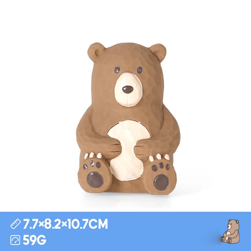 Carving Bear Dog Toy